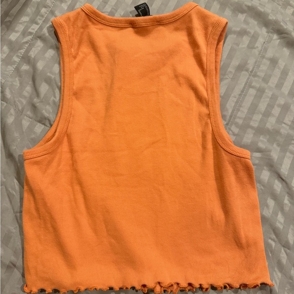 Salmon pink crop top - Picture 2 of 4